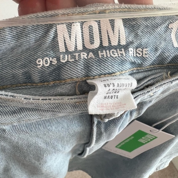 NWT Mom Shorts Ultra High Washed Off Size 13 - Picture 7 of 8